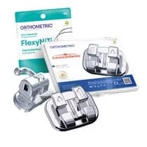 Kit Promocional Bráquete Metálico Advanced MBT 0,022 1 Caso + Arcos + Tubos - Orthometric