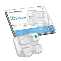 Bráquete Cerâmico New Ice Clear Roth 022 1 Caso 5x5 com Gancho 20unid. - Orthometric