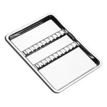 Bandeja Cuba 22x17cm com Suporte para 12 Instrumentos - Fava