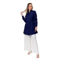 Jaleco Feminino Manuela Azul Marinho - Dana Jalecos Exclusivos