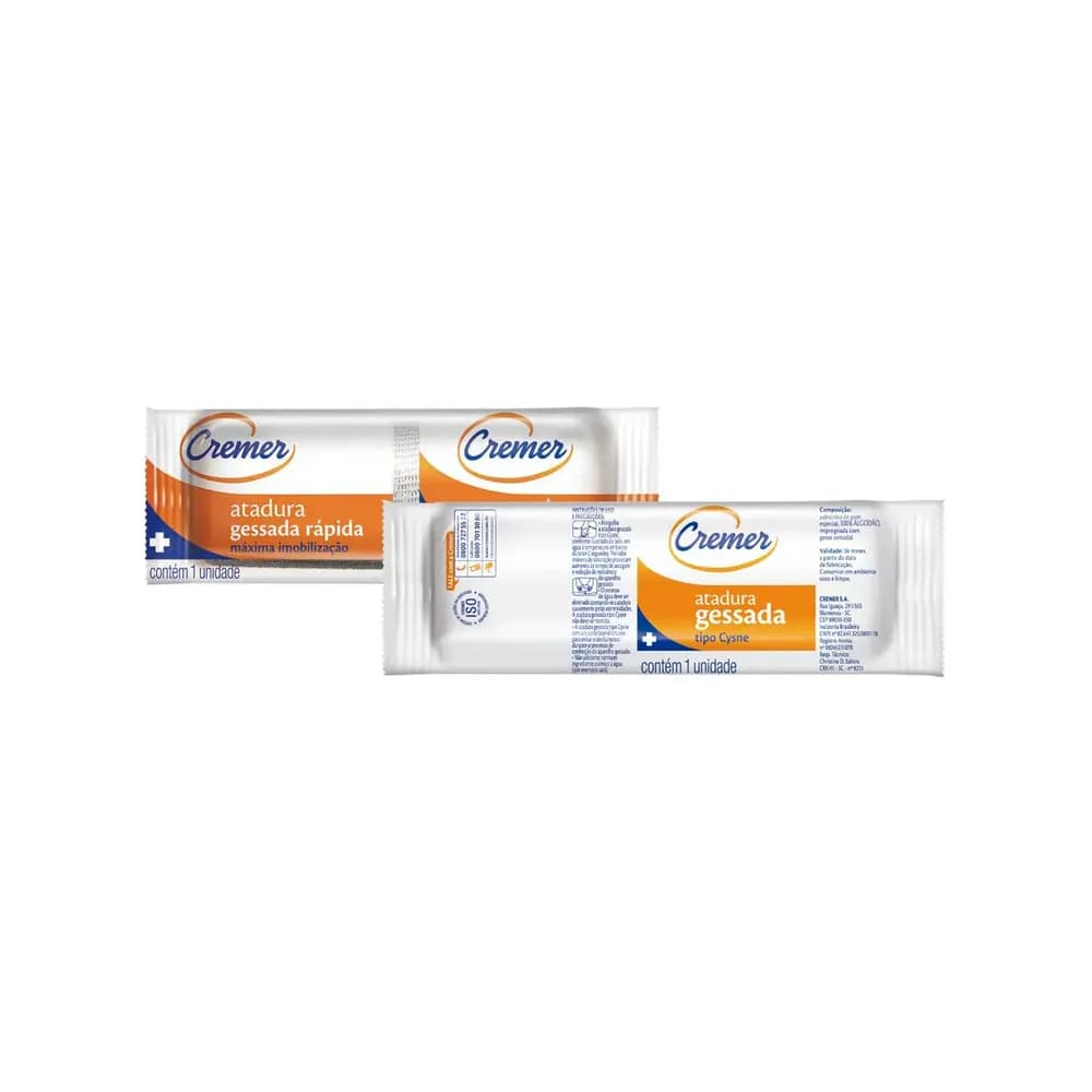Atadura Gessada 08CM X 2M C/20UN Cremer 156881