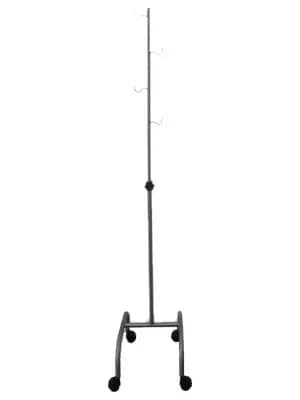 SUPORTE DE SORO VARIÁVEL1,64-2,37M INOX 4 RODÍZIOS MÓVEIS MED