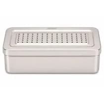Estojo para Esterilização Inox Perfurado 35x16x8cm - Golgran