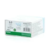 Fio Cirúrgico De Nylon Preto 3-0 Ag 3/8 1,9cm