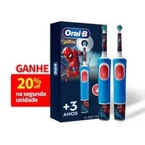 Kit Promocional Escova Elétrica Infantil Pro Kids 3+ Spiderman Bivolt