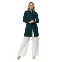 Jaleco Feminino Heloisa Verde Escuro - Dana