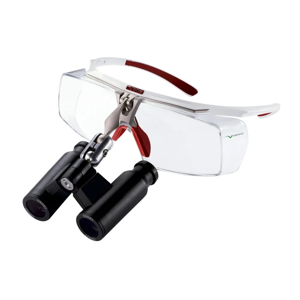 Lupa Cirúrgica Univet Flip-Up Prismática Air-X c/ Aumento de 3,5x