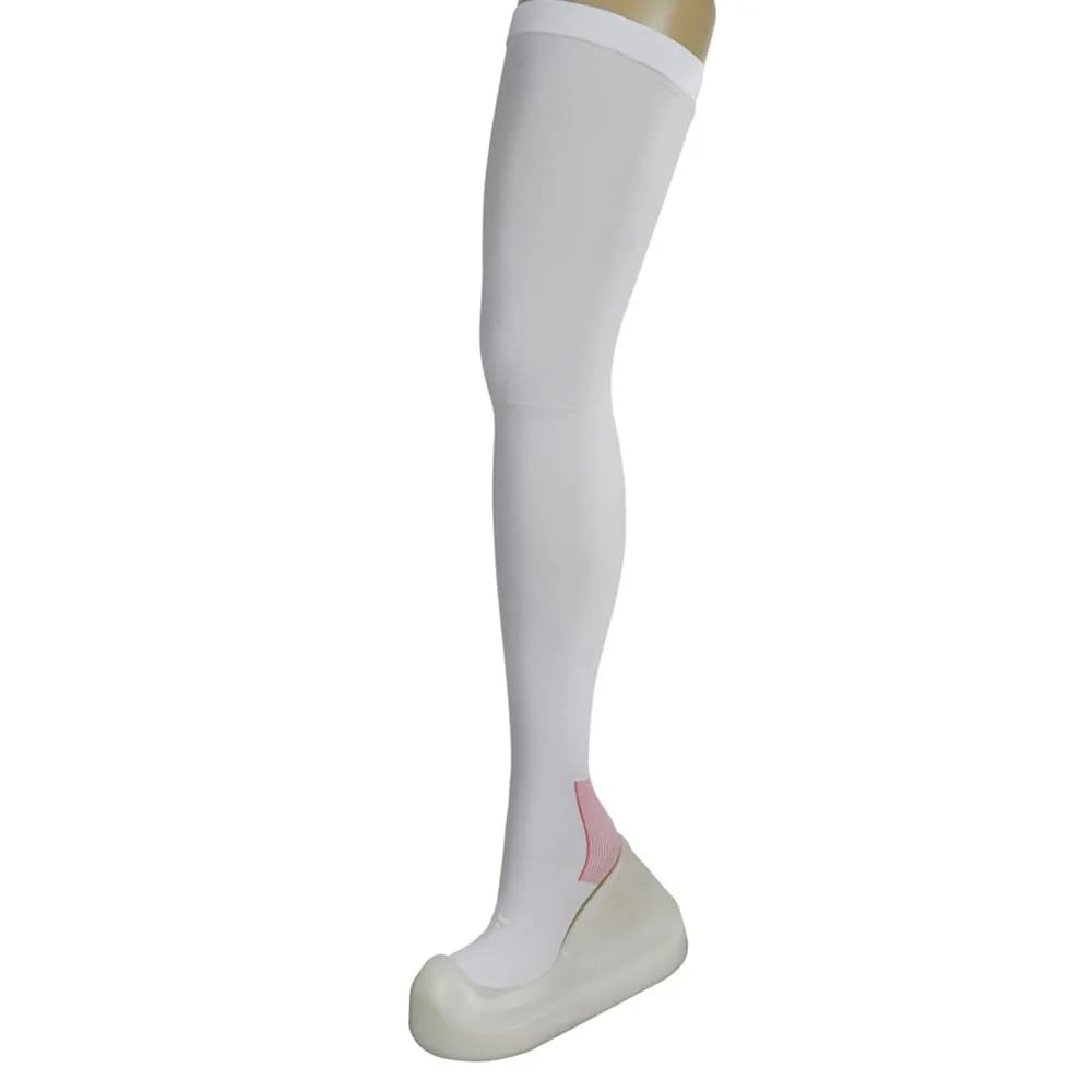 Meia de Compressão 7/8 Antitrombo 18mmHg Branca | Varimed