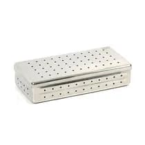 Estojo para Esterilização Inox 26x12x6cm Millenium Perfurado Autoclavável - Fava