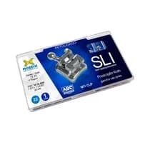 Bráquete Metálico Autoligado SLI Roth 0,022'' - com Gancho nos Caninos e Pré-molares - 10.14.900 - Morelli