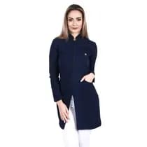 Jaleco Heloisa Feminino Plus Size Azul Marinho - Dana