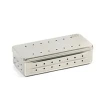 Estojo para Esterilização Inox 18x08x05cm Millenium Perfurado Autoclavável - Fava