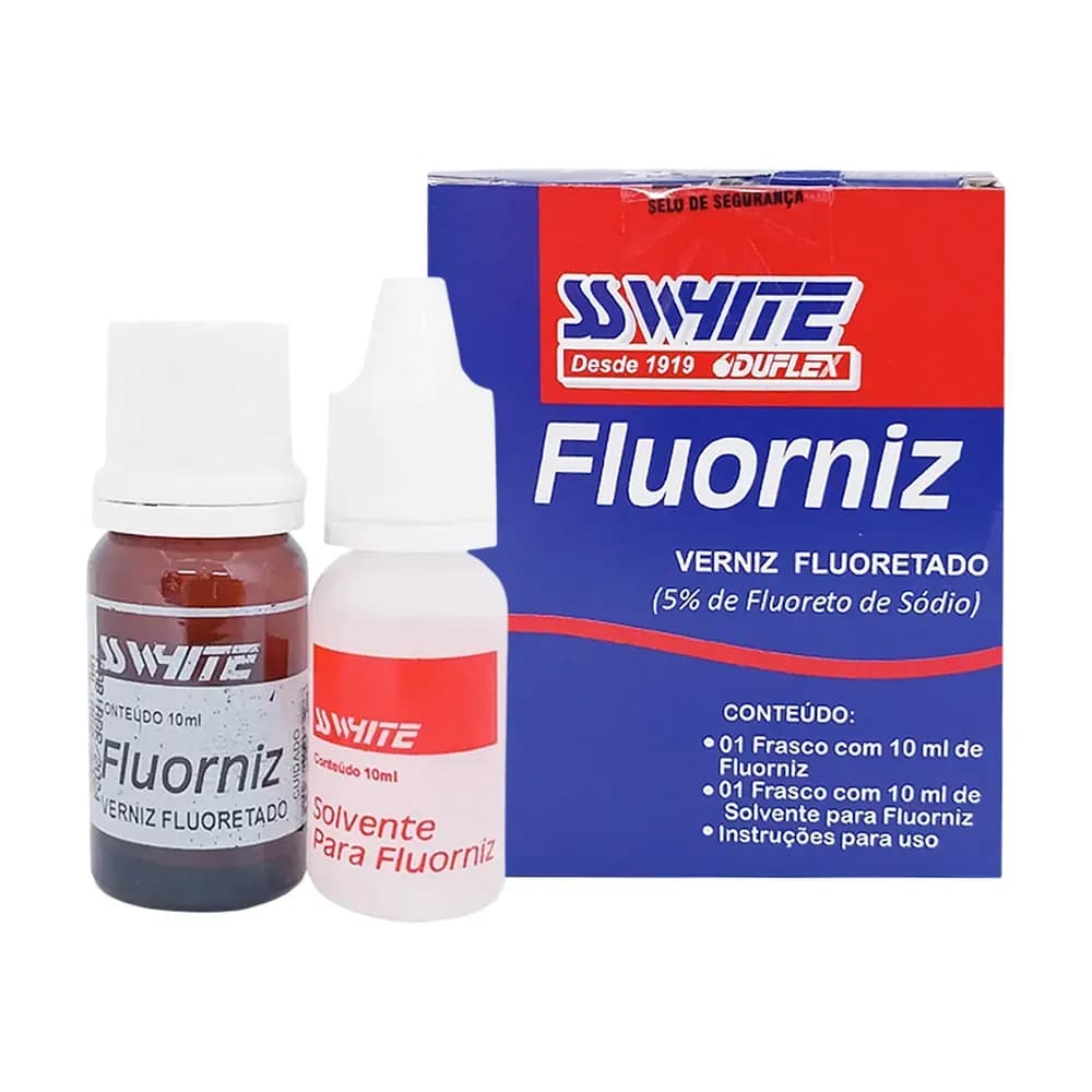VERNIZ DE FLUOR FLUORETO DE SÓDIO 5% FLUORNIZ SSWHITE
