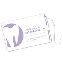 Cartão Fio Dental Dente Estilo Roxo