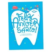 Cartão de Aniversário Dentão Confete
