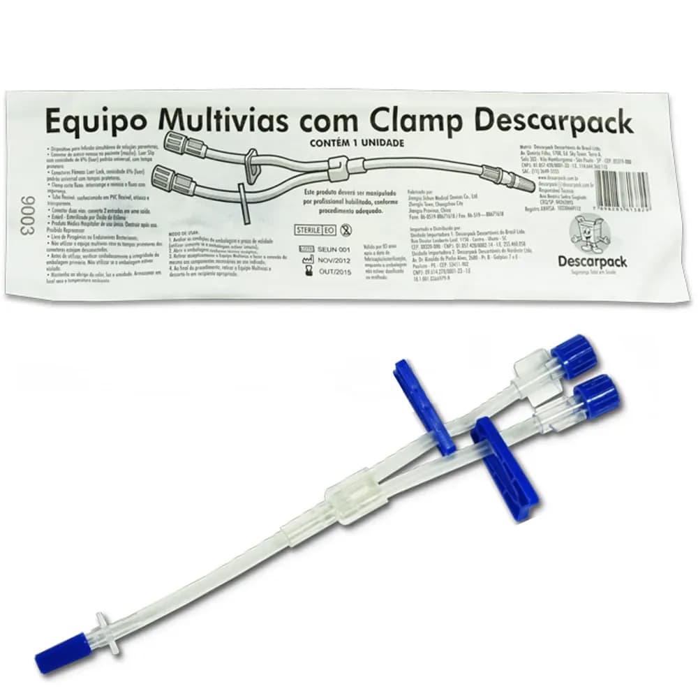 EQUIPO MULTIVIAS COM CLAMP 2 VIAS DESCARPACK