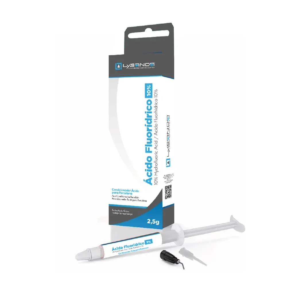 CONDICIONADOR ÁCIDO FLUORIDRICO PORCELANA 5% 2,5G LYSANDA