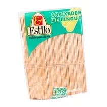 Abaixador de Língua Palito Madeira 100unid. - Estilo