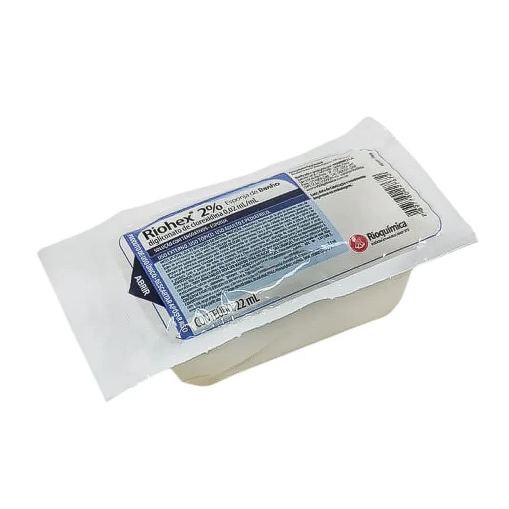 RIOHEX 2% ESPONJA DE BANHO COM CLOREXIDINA 22ML RIOQUÍMICA