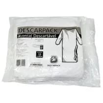 Avental Descartável Especial Manga Longa 16G Branco - Descarpack