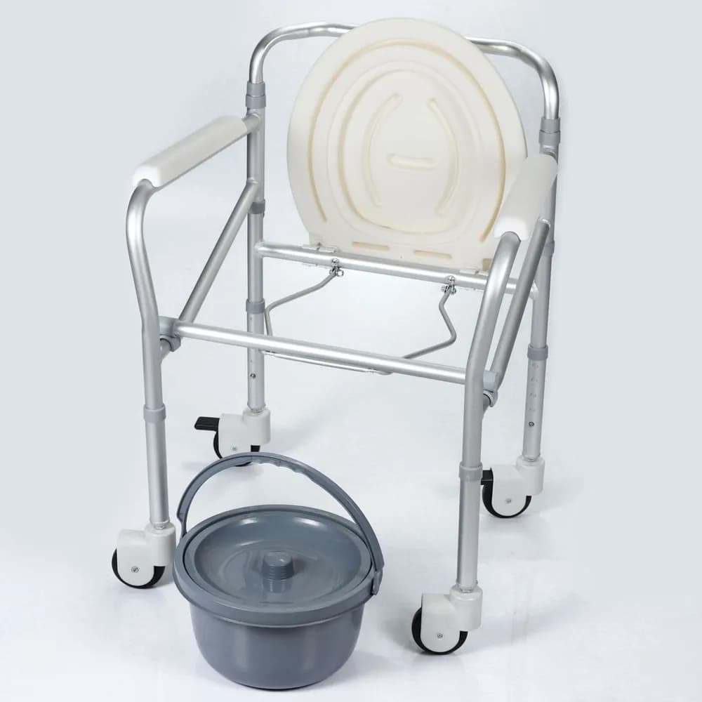 Cadeira Higiênica p/ Banho c/ Rodizios JL696L