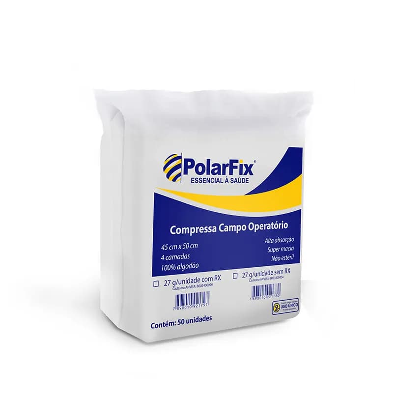 Compressa Campo Operatório Não Estéril Polar Fix