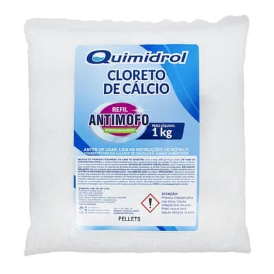 CLORETO DE CÁLCIO PELLETS 1KG BOLINHAS ANTIMOFO QUIMIDROL