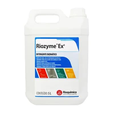 DETERGENTE MULTIENZIMÁTICO NEUTRO 5L RIOZYME EX+ RIOQUÍMICA