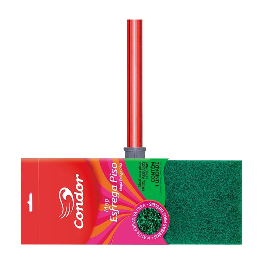 ESFREGÃO MOP COM CABO E ESPONJA LAVA PISO CONDOR