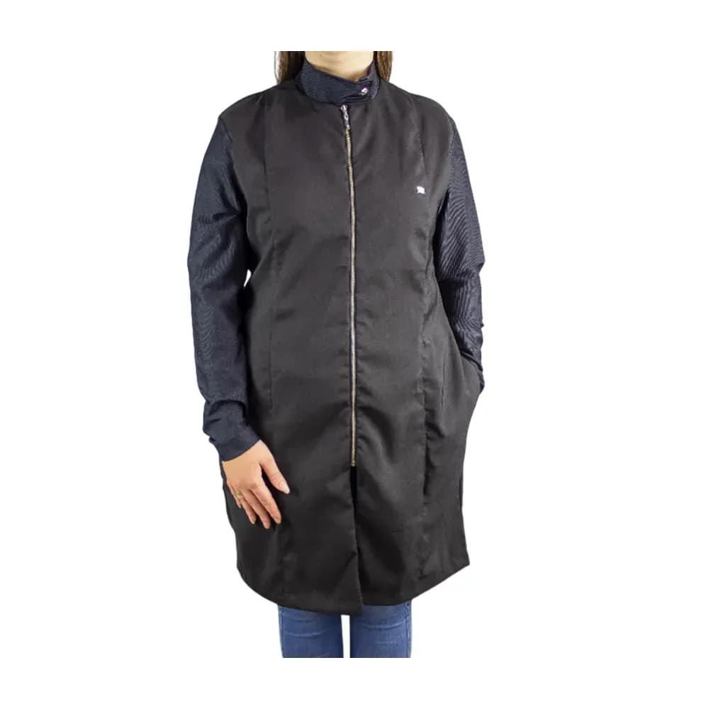 JALECO FEMININO STYLISH COR PRETO TAMANHO G DRA CHERIE