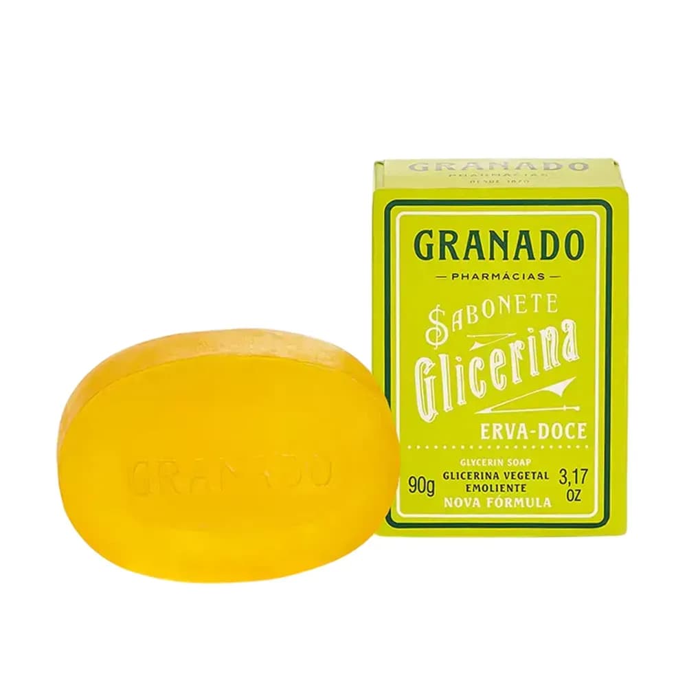 SABONETE EM BARRA GLICERINA ERVA-DOCE 90G GRANADO