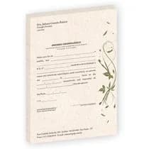 Atestado Eco Papel Reciclado Caduceu Bucal