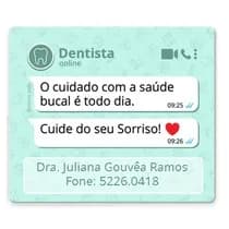 Ímã de Geladeira Mensagem