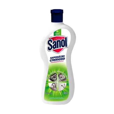 LIMPADOR INOX MULTIÚSO SAPONÁCEO CREMOSO CITRUS 500ML SANOL