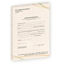 Atestado Eco Papel Reciclado Linhas