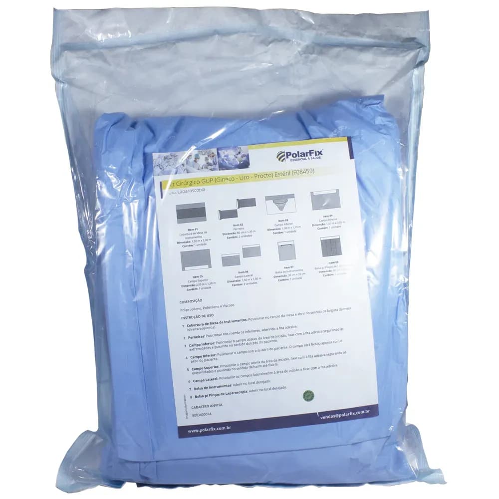 KIT CIRÚRGICO ESTÉRIL GUP PARA LAPAROSCOPIA POLARFIX