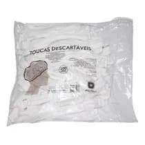 Touca Descartável Sanfonada Branca - Descarpack