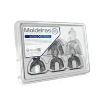 Moldeira Perfurada Adulto Inox Desdentado