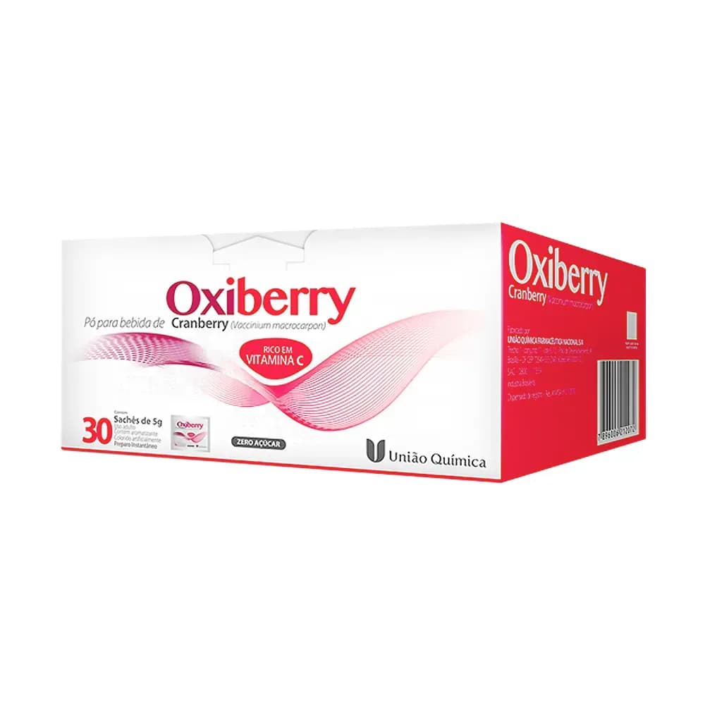 CRANBERRY SUPLEMENTO SACHÊ 5G 30UN OXIBERRY UNIÃO QUÍMICA