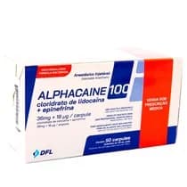 Anestésico Lidocaína Alphacaine 2% 1:100.000 - DFL