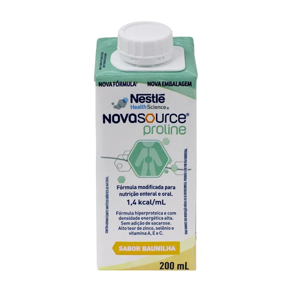 FÓRMULA NUTRIÇÃO BAUNILHA NOVASOURCE PROLINE 200ML NESTLÉ