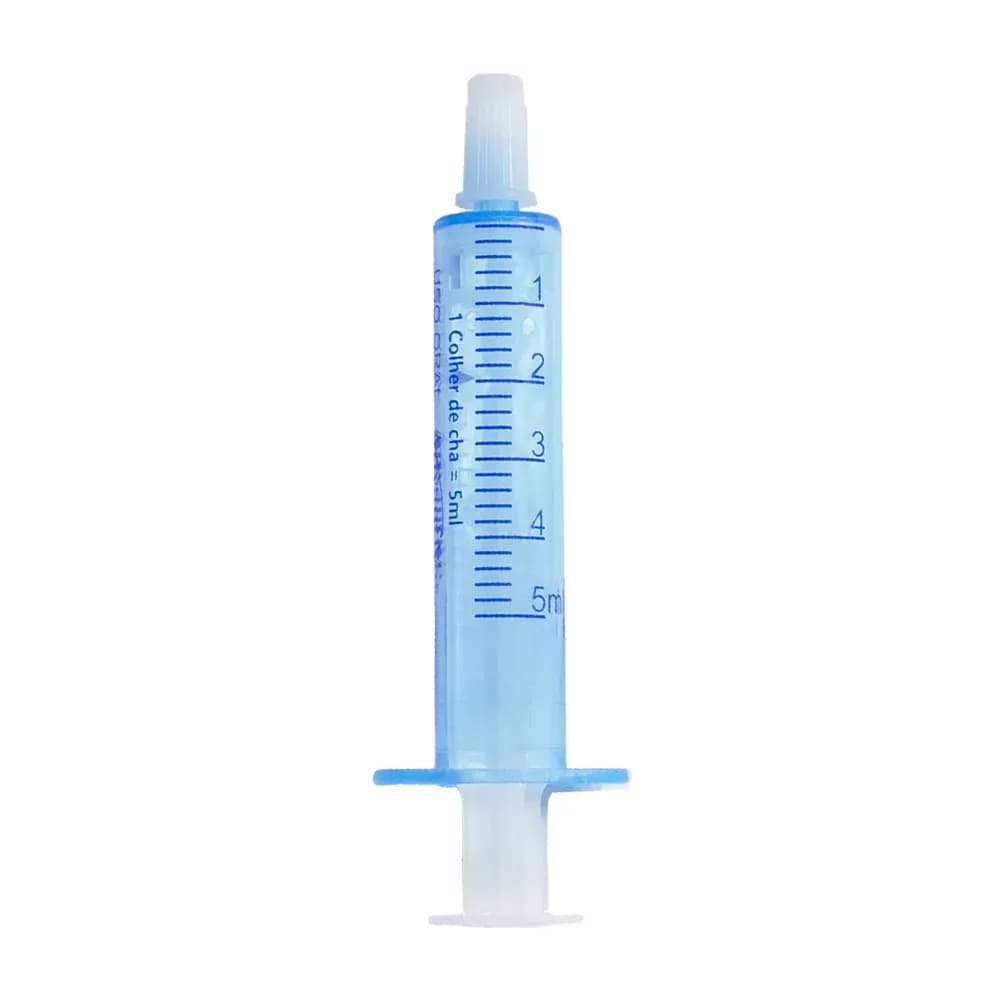 SERINGA DOSADORA ORAL COM TAMPA 5 ML 1 UNIDADE ADVANTIVE
