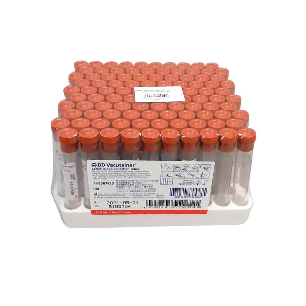 Tubo de Plástico Estéril 10 ml s/ Aditivo Vacutainer - BD