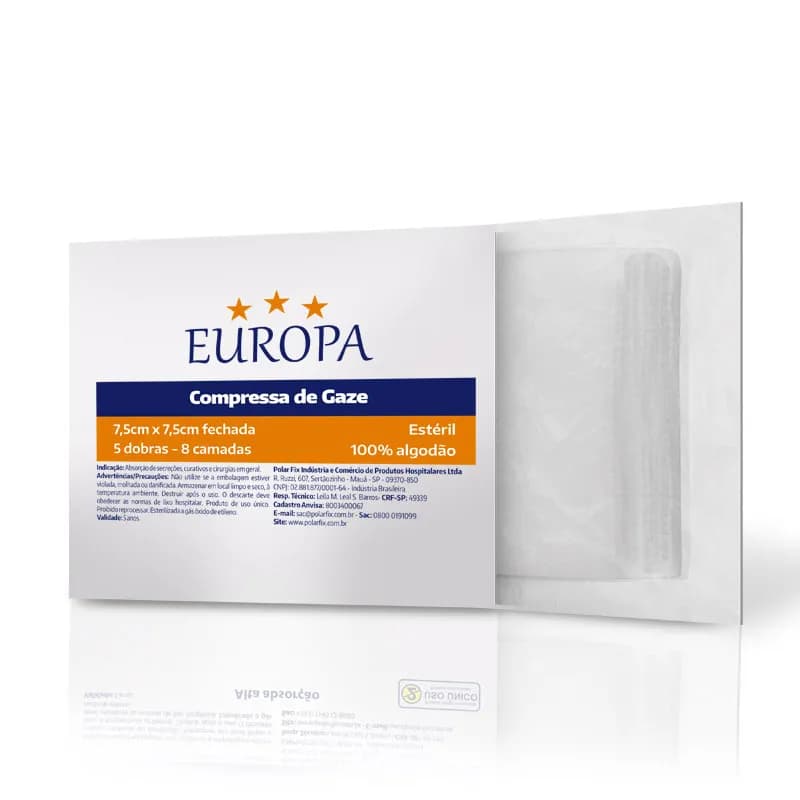 Compressa de Gaze Estéril Europa