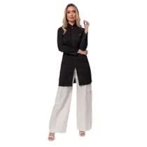 Jaleco Feminino Heloisa Preto - Dana Jalecos