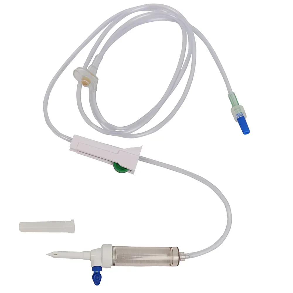EQUIPO MACROGOTAS PINÇA ROLETE C/INJETOR LATERAL C/RESPIRO