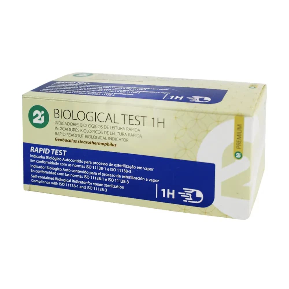 INDICADOR BIOLÓGICO TESTE ESTERILIZAÇÃO A VAPOR 1H 50UN 2I