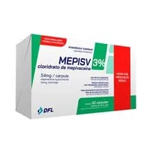 Anestésico Mepivacaína Mepisv 3% Sem Vaso 1,8ml 50unid. - Dfl