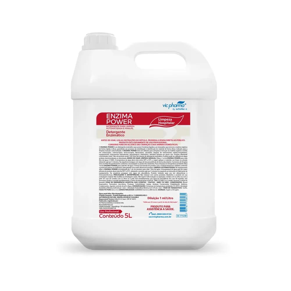 DETERGENTE ENZIMÁTICO HOSPITALAR ENZIMA POWER VIC PHARMA