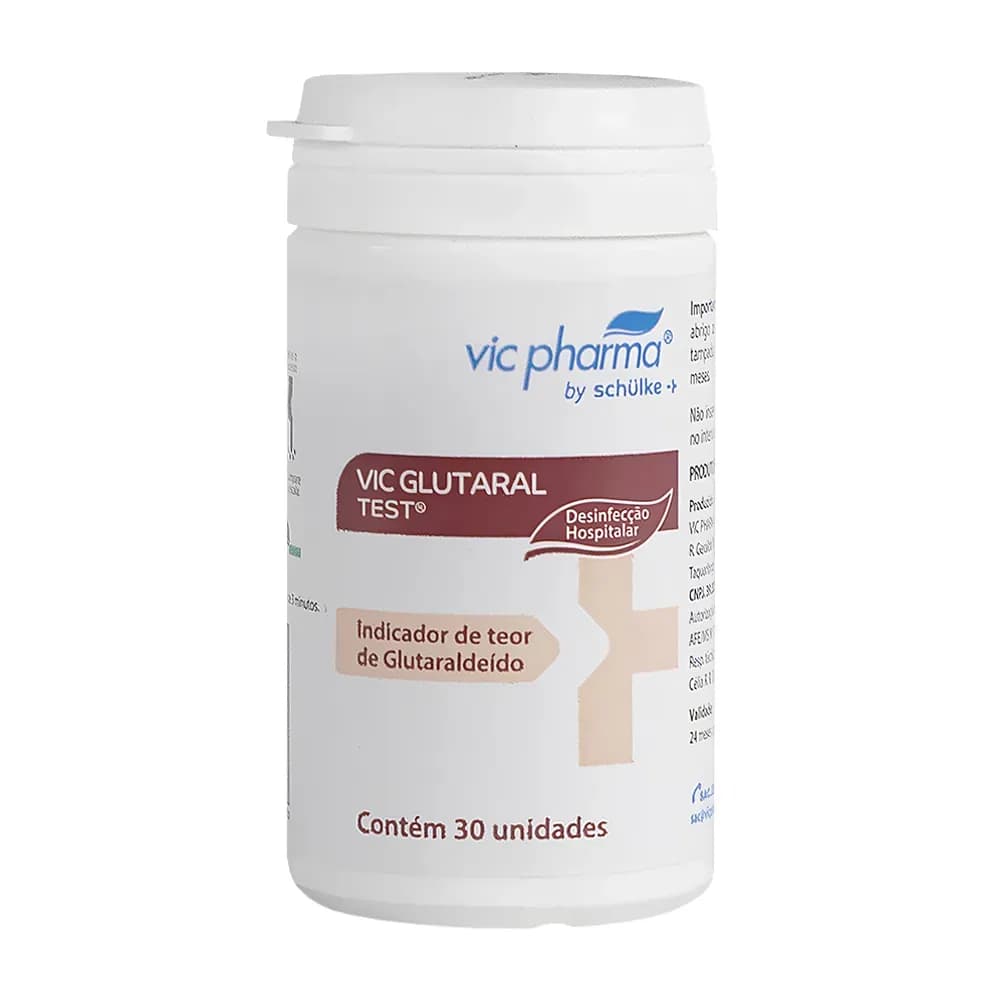 FITAS INDICADORAS PARA GLUTARALDEÍDO 30UN VIC GLUTARAL TEST VICPHARMA
